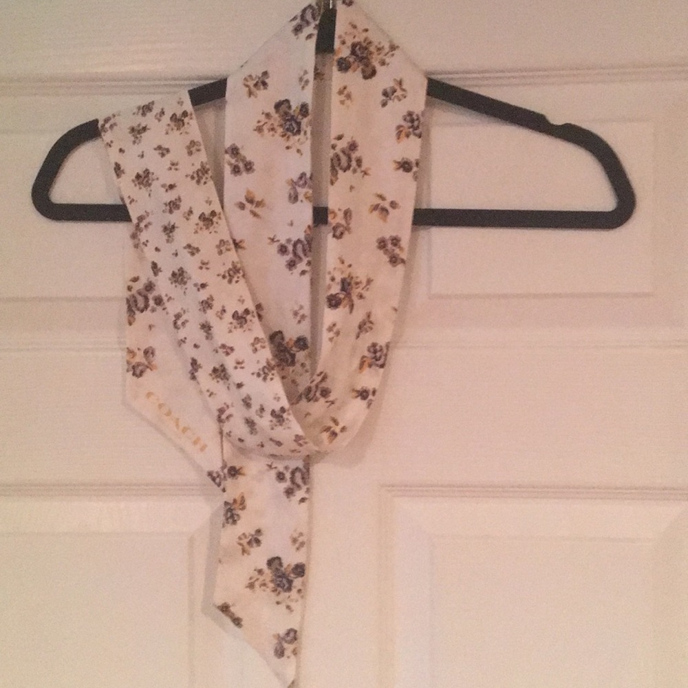 NWOT COACH Floral Scarf
